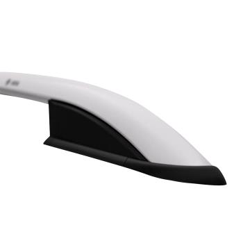 Pozdĺžne lyžiny TURTLE Crown Silver (MR01018S) pre FORD Transit Custom 13-23 dlhá verzia LWB