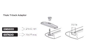 Thule T-adapter 697-6 (20x27 mm)