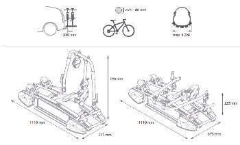 Nosič bicyklov Atera Strada TRAIL 2