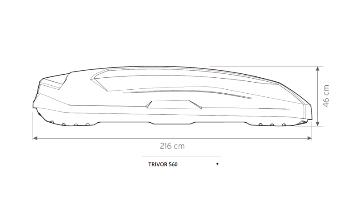 Strešný box Hapro Trivor 560 Antracit
