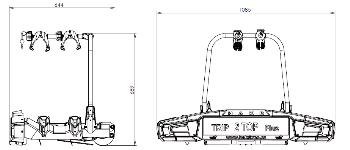 Nosič bicyklov Hakr Trip 2 Top Plus Elektro