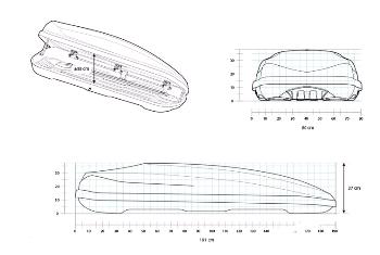 Strešný box Hapro Zenith 6.6 Brilliant Black